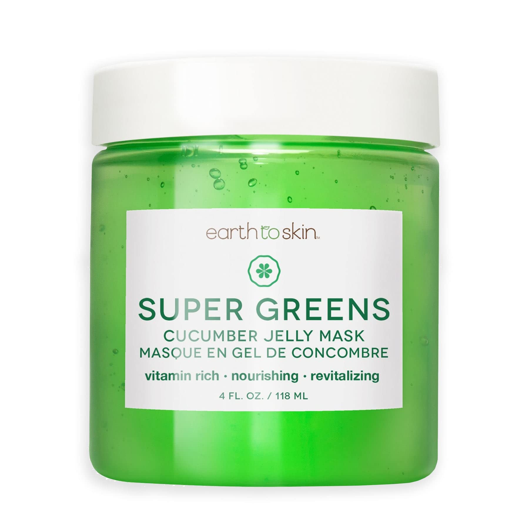 Amazon.com : Earth To Skin Super Greens Cucumber Jelly Mask (4.0